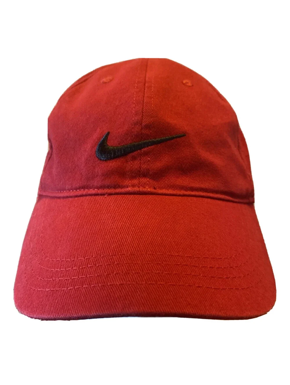 Nike Swoosh Size 4-7 Childs Red Baseball Cap Hat
